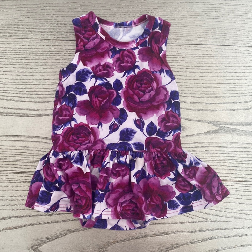 Bamboo Tank Twirl bodysuit 6-12M